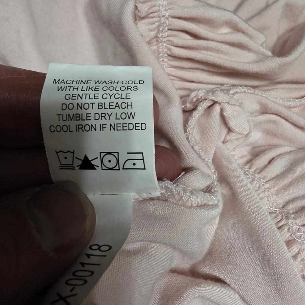 Mud Pie Pink Peplum T-Shirt Size Medium - Picture 7 of 7